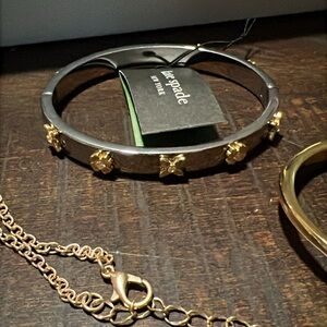 Kate Spade Two-Tone Floral Accent Bracelet